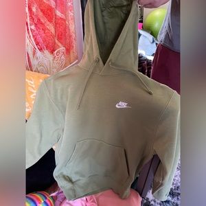 Nike olive green hoodie NEW